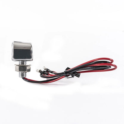2 x Chrome Mini LED Motorcycle Turn Signal Lights for Universal Models