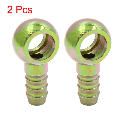 12mm ID Hose Barb 16mm Banjo Fitting Fuel Line Adapter 2 x Motorcycle Car
