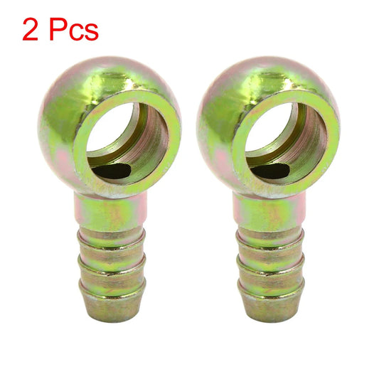 12mm ID Hose Barb 16mm Banjo Fitting Fuel Line Adapter 2 x Motorcycle Car