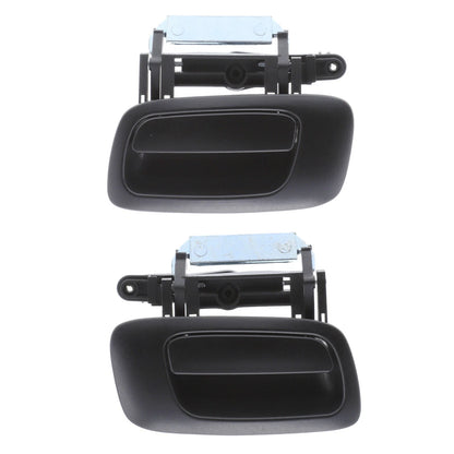 Outer Door Handle Set of 2 for Holden Astra (1998-2005) Black Rear Left & Right