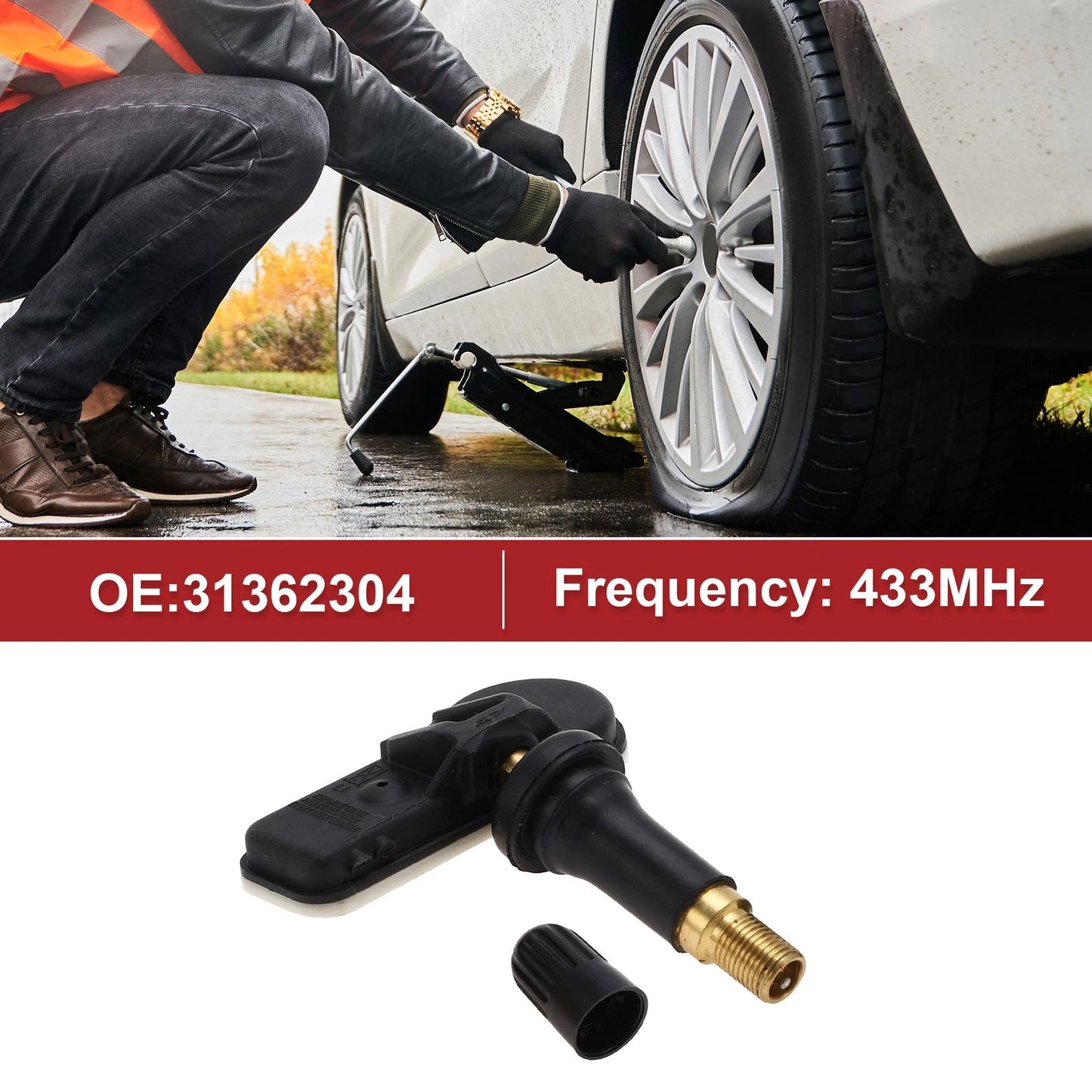 Tire Pressure Sensor 433MHz for Volvo XC90 (2016-2021) 1 x Pcs