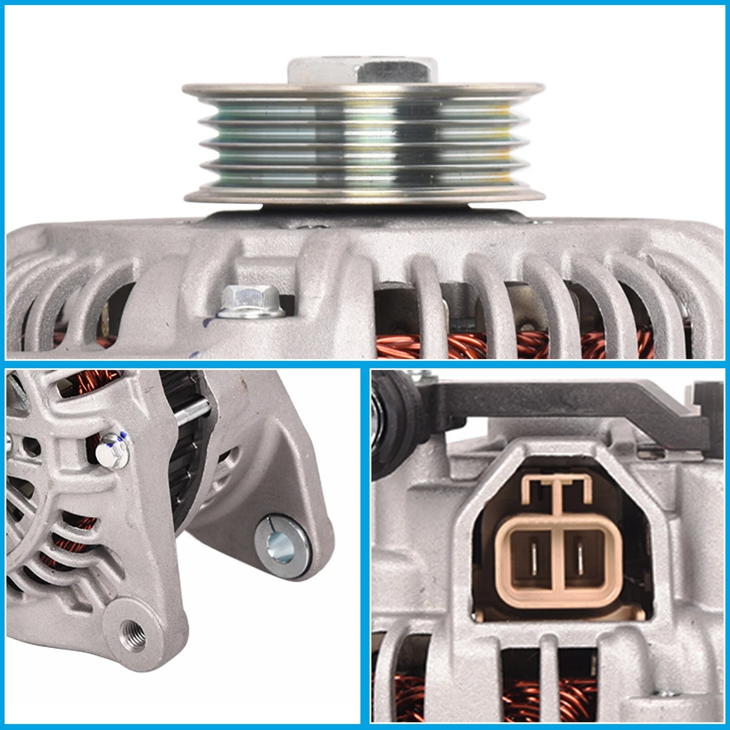 80A Alternator for MAZDA 323 Protege 1.6L 1.8L 2.0L Petrol (1993-2005)