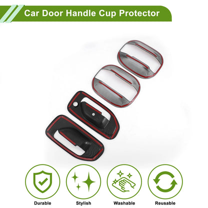 Carbon Fiber Door Handle Cup Protectors for Nissan NV200 (2013-2020) 4 Pcs