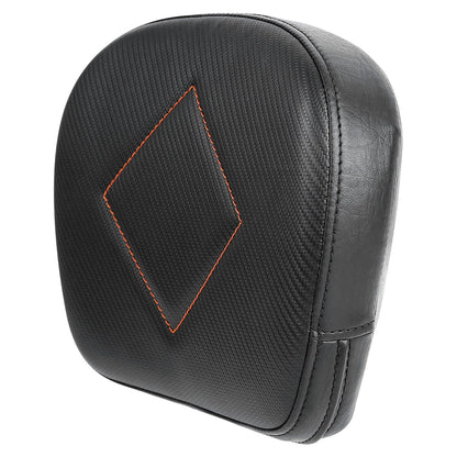 Black Rear Passenger Backrest Pad for Harley Touring Road Electra Glide (2009-2023)