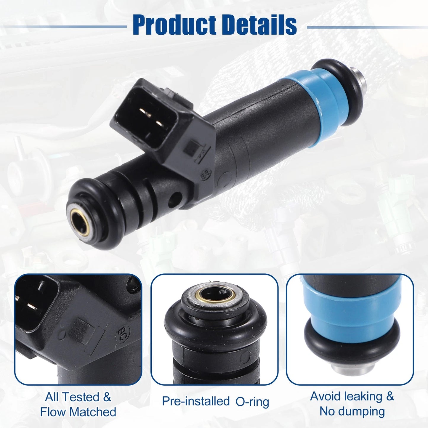 8pcs Fuel Injector Nozzle for Chevrolet Camaro (1985-2002)