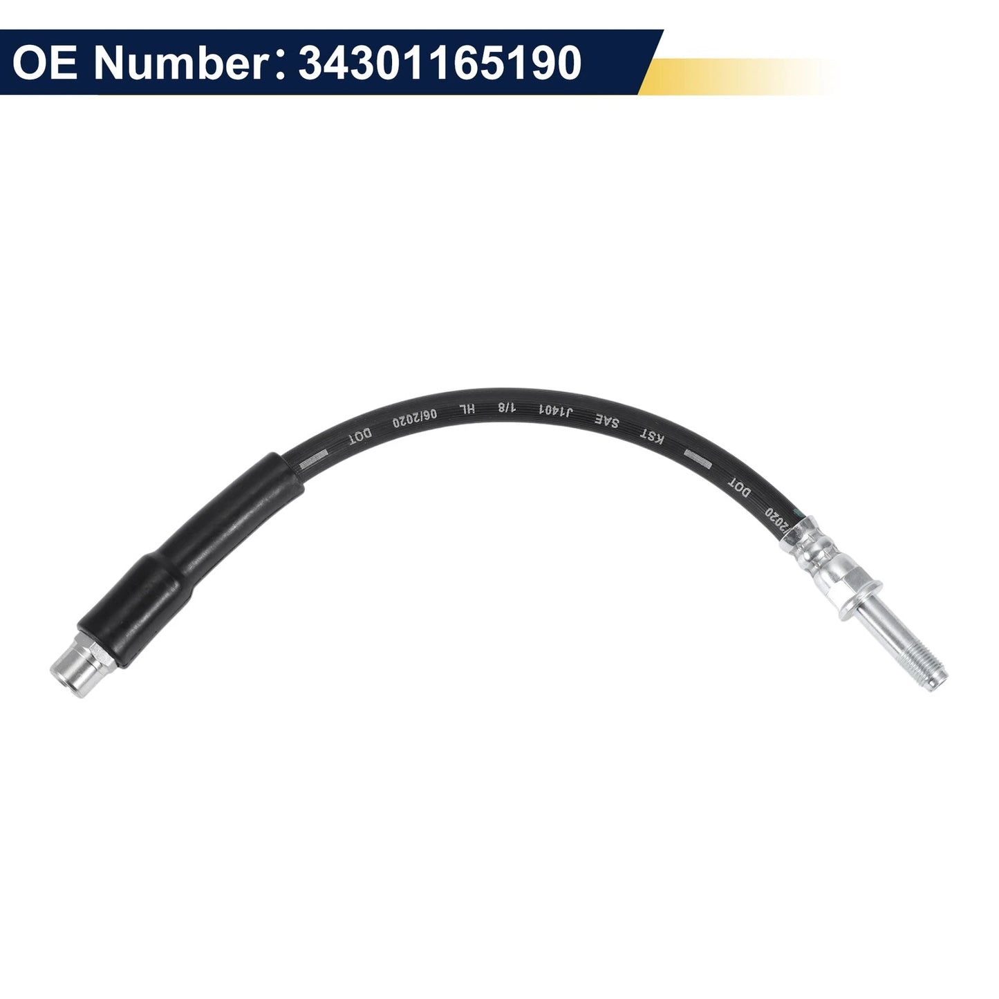 Rear Brake Hose for BMW 5 E39 520i 2000-2003 Hydraulic Hose 2 x 34301165190
