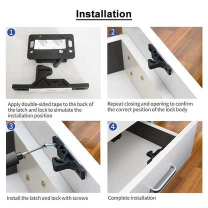 Cabinet Latches 2 x Drawer Door Locks for RV Camper