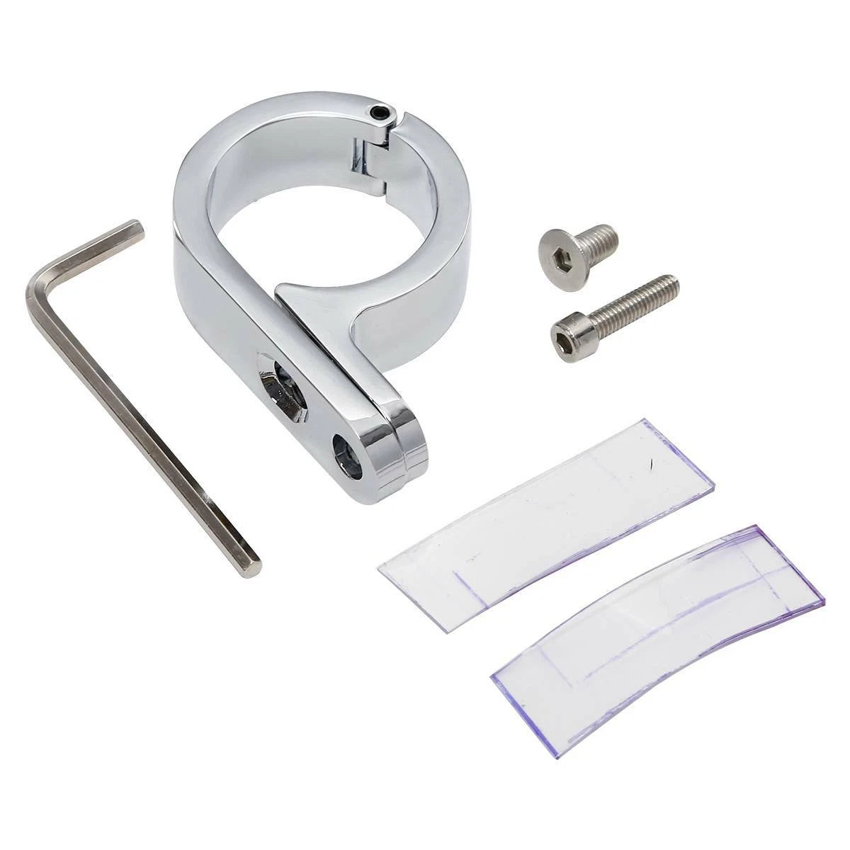 1 1/4" Chrome Universal Handlebar Mounts Clamp Clock for Harley Suzuki