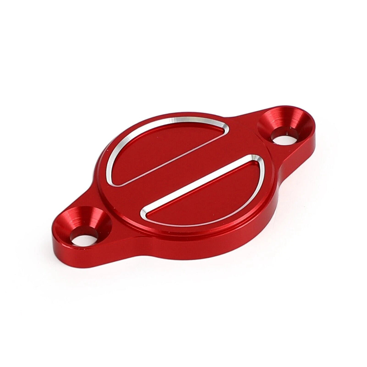Oil Filter Cover - Red for Ducati Monster (696-1200)