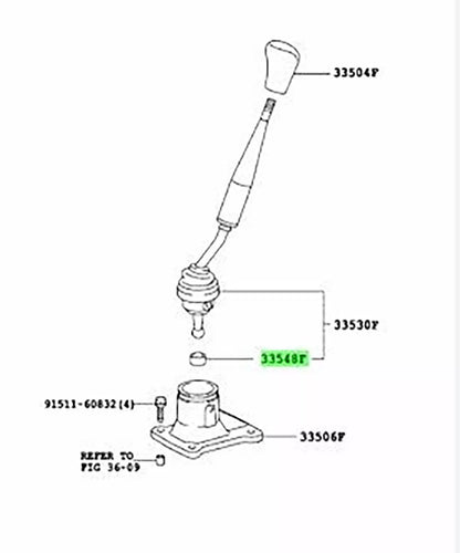 6 Speed Shift Bushing for Toyota Hilux 1kd(2015-2019)