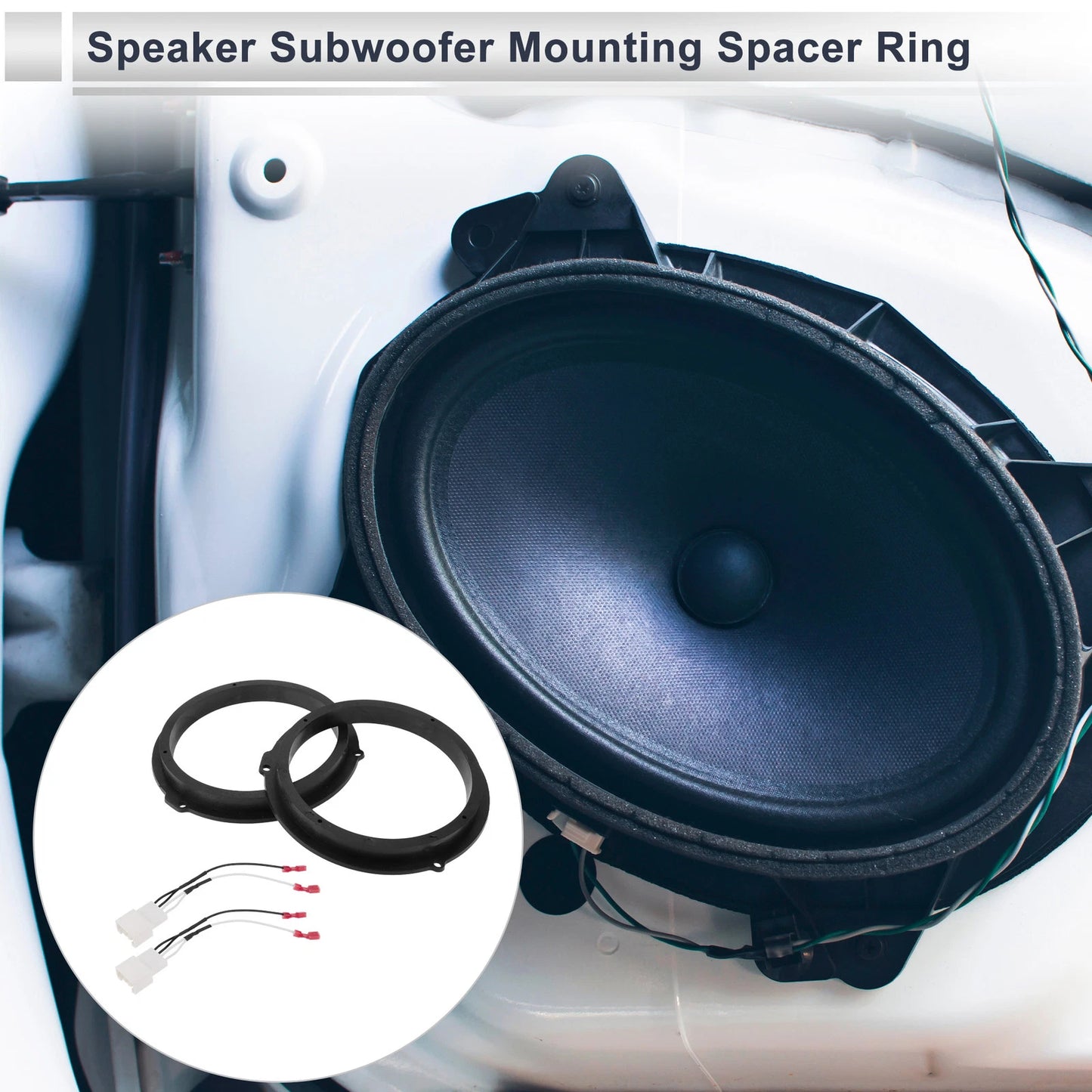 6.5" Speaker Spacer Adapter for Ford Focus  -  Tweeter Rings