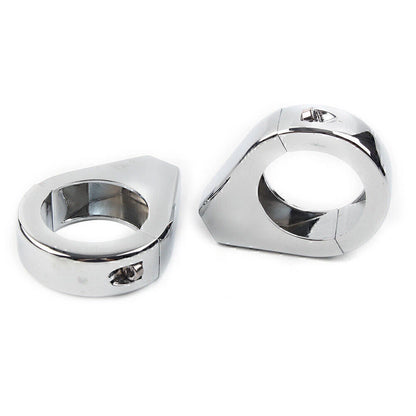 Chrome Fork Clamp Turn Signal Clamps for Harley Softail (39mm)