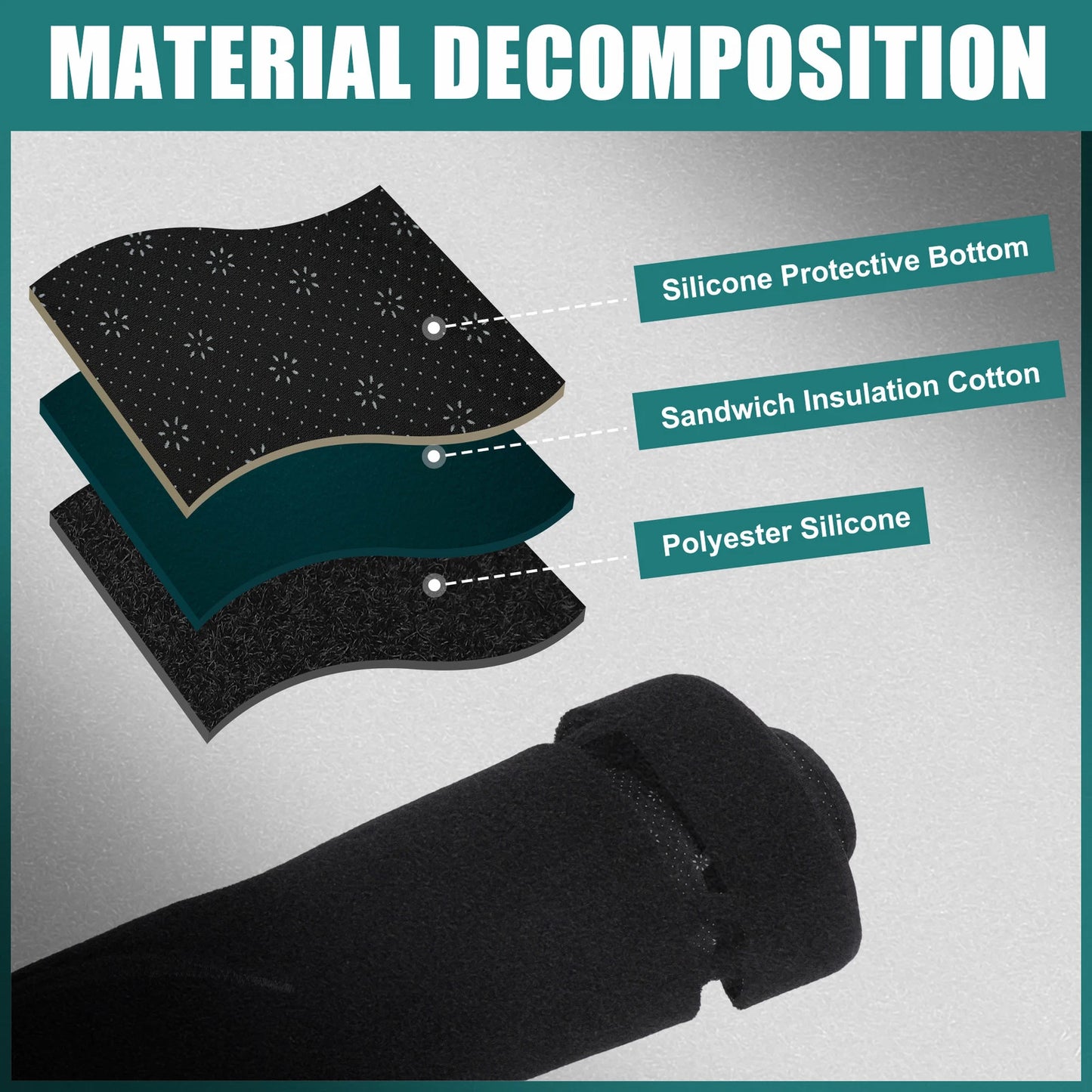 Black Dashboard Cover Mat Protector for Toyota Voxy (2014-2023)
