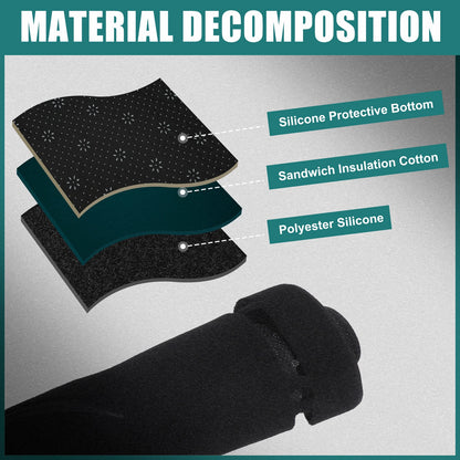 Black Dashboard Cover Mat Protector for Toyota Voxy (2014-2023)