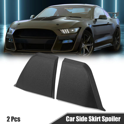 2 x Car Side Skirt Spoiler Wings Splitter for Ford Mustang GT V6 (2015-2019)