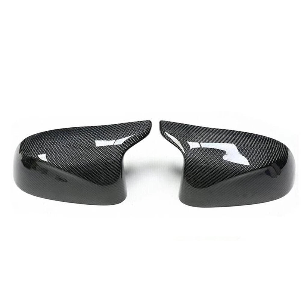 Black Carbon Fiber Mirror Covers for BMW F95 F96 F97 F98 X3M X4M X5M (2019-2023)