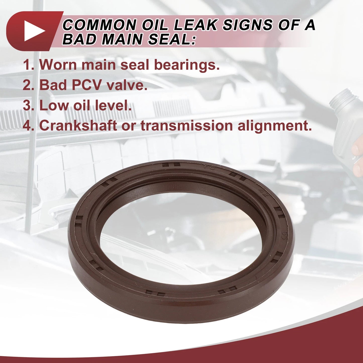 Front Crankshaft Oil Seal for Kia Sportage, Hyundai Sonata (2011-2016)