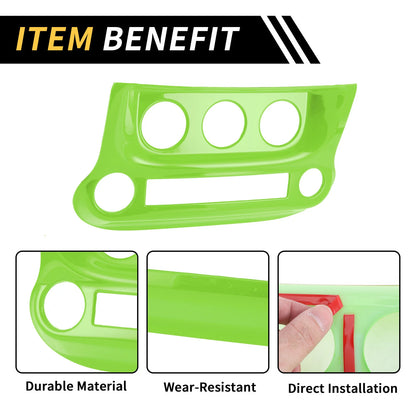 AC Switch Control Cover Trim for Jeep Wrangler JK JKU (2011-2017) Light Green