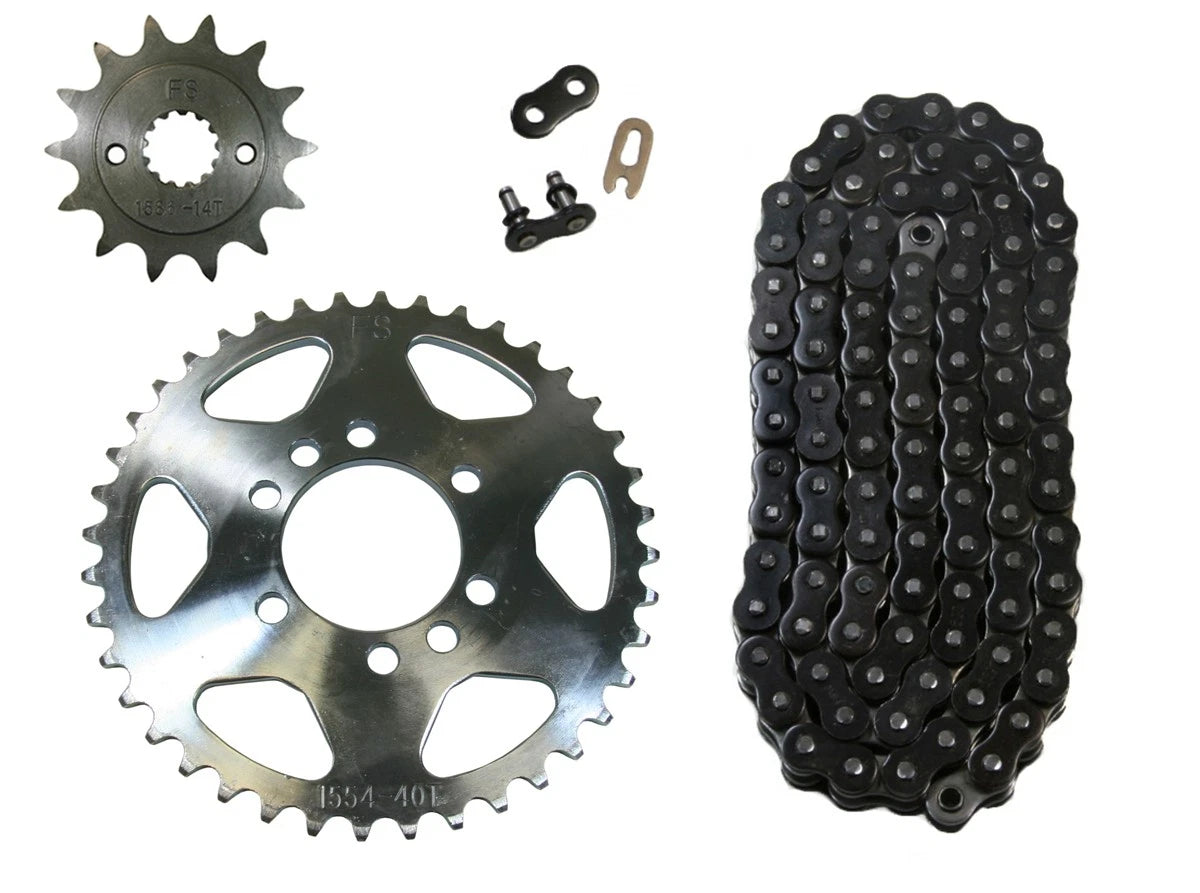 2 x O-Ring Chain & 14/41 Sprockets / 520x98 / Suzuki QuadSport Z400 (2003–2008)
