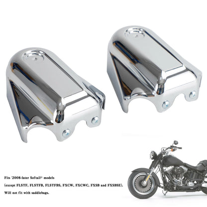 Rear Axle Covers for Softail FLS FLSTN (2008-2020) Chrome