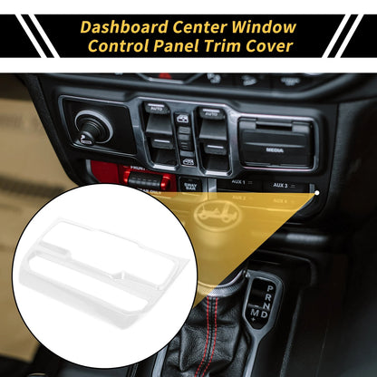 Dashboard Center Control Panel Cover for Jeep Wrangler JL JLU (2018-2024)