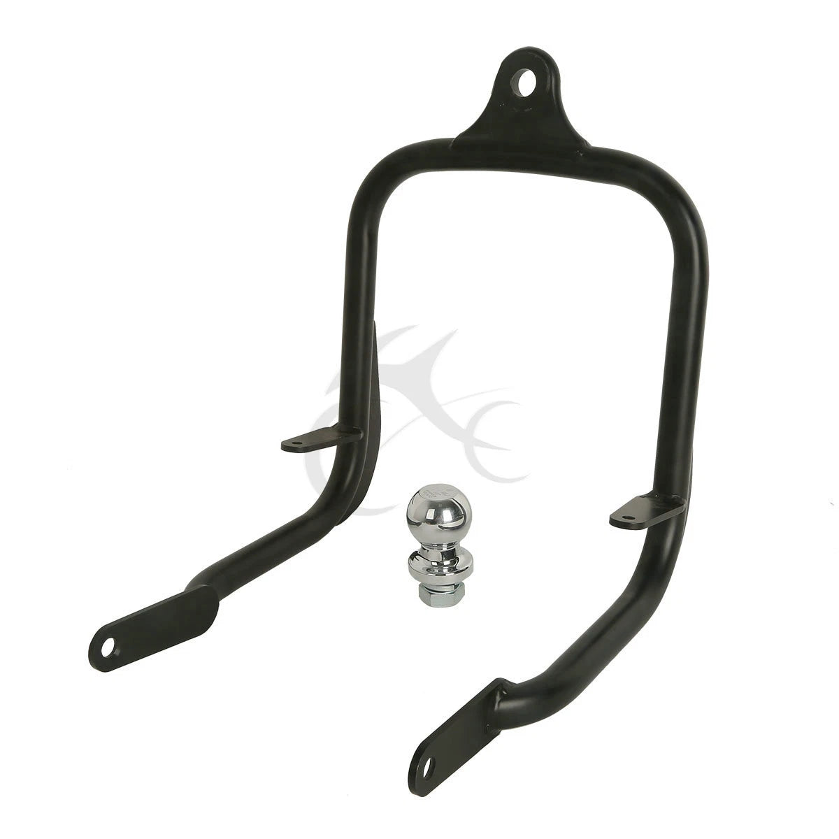 Black Trailer Hitch Tow Receiver for Harley Street Glide, Road King (2014-2016)