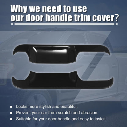 8 x Exterior Door Handle Bowl Cover Trim Stickers for Ford F-150 (2015-2020)