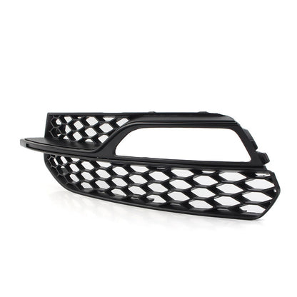 Left Honeycomb Mesh Front Bumper Fog Light Grille Cover for Audi A3 S3 (13-17)