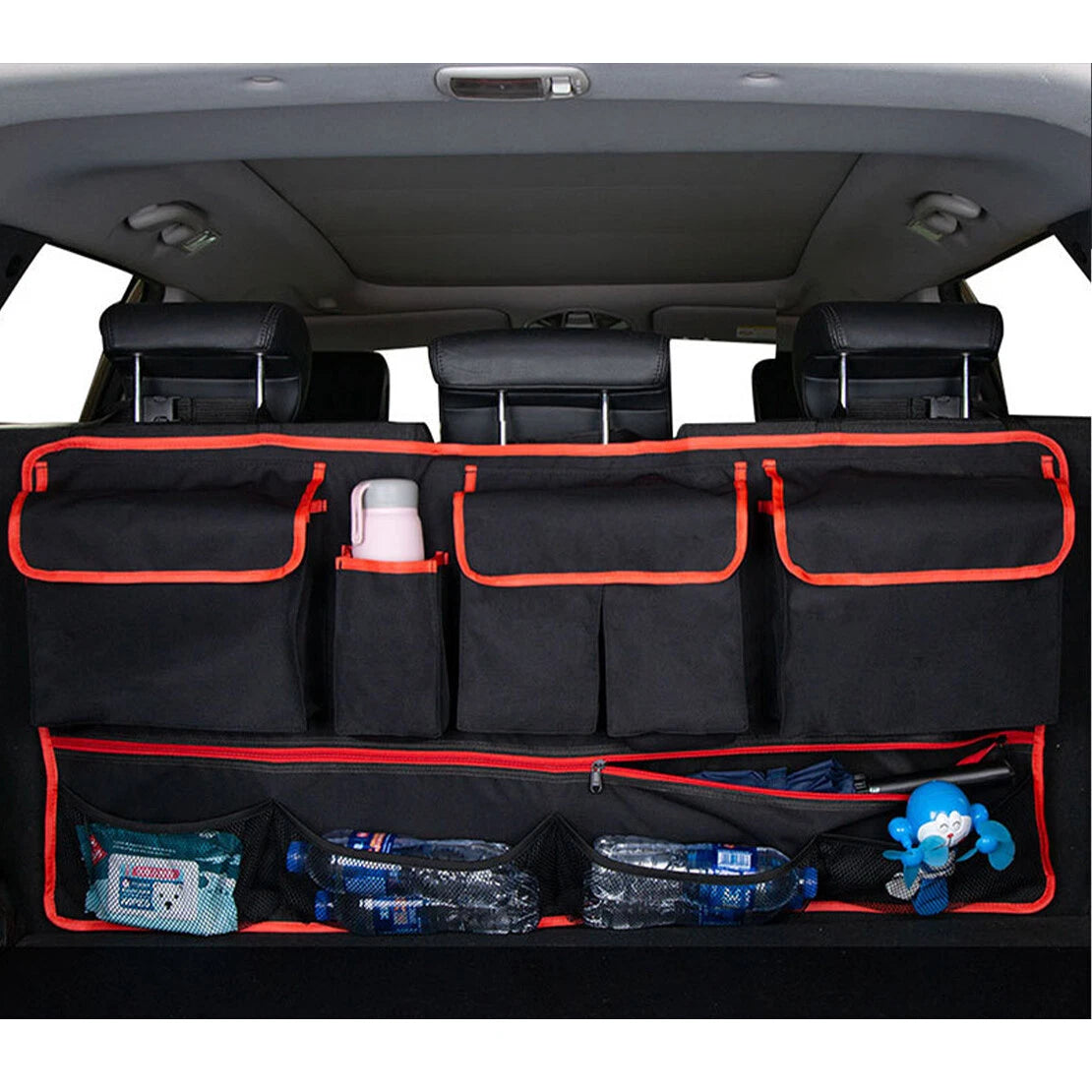 Multi Pocket Car Organizer Seat Back Storage Bag for Rear Trunk