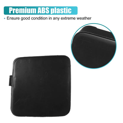 Unpainted Front Left Bumper Tow Hook Cap Black for Toyota Rav4