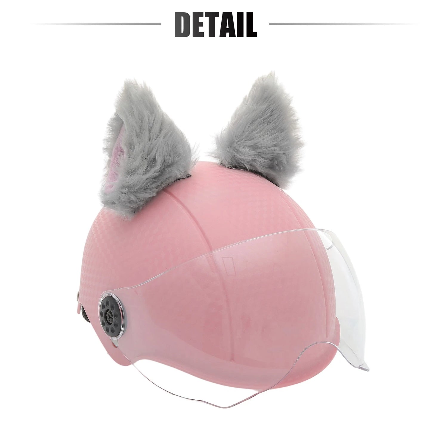 1 Pair Cat Ears Helmet Decor for Bicycle & Motorcycle