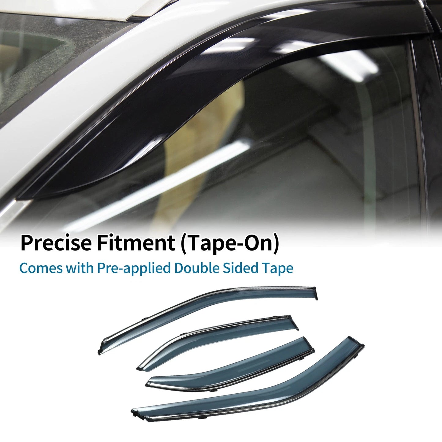 Window Deflectors 1 Set for Mitsubishi Lancer (2008-2017)