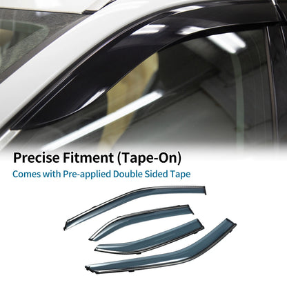 Window Deflectors 1 Set for Mitsubishi Lancer (2008-2017)
