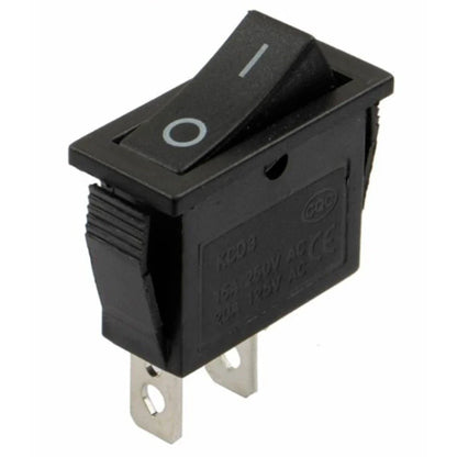 Black KCD3 Rocker Switch SPST 2 Pin On/Off for Boat Control Panel