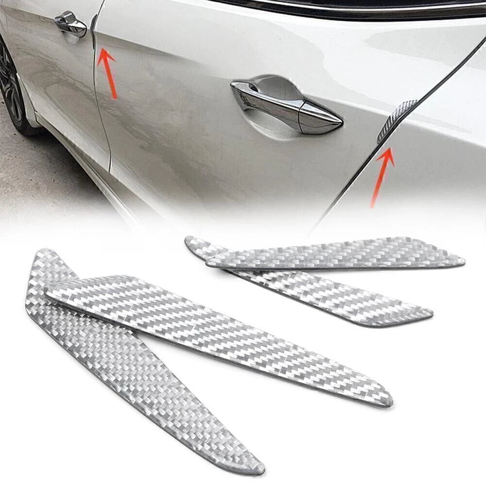 4x Carbon Fiber Door Protective Strips for Mercedes Benz