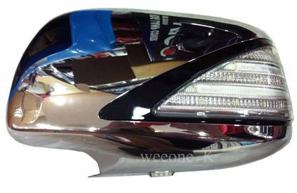 L.E.D Chrome Mirror Cover Trim for Toyota Hilux Vigo Champ (2012-2013)