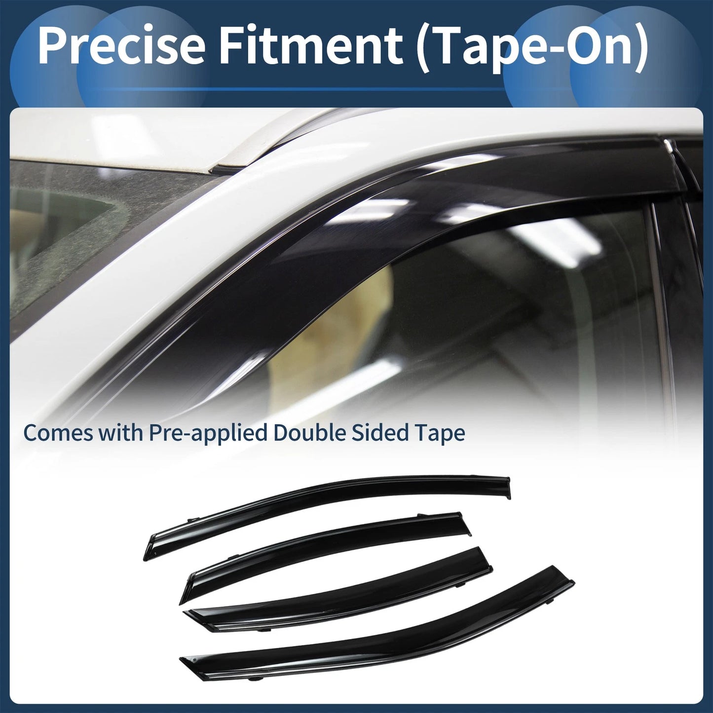 Window Deflectors 1 Set for Kia Forte Sedan (2019)