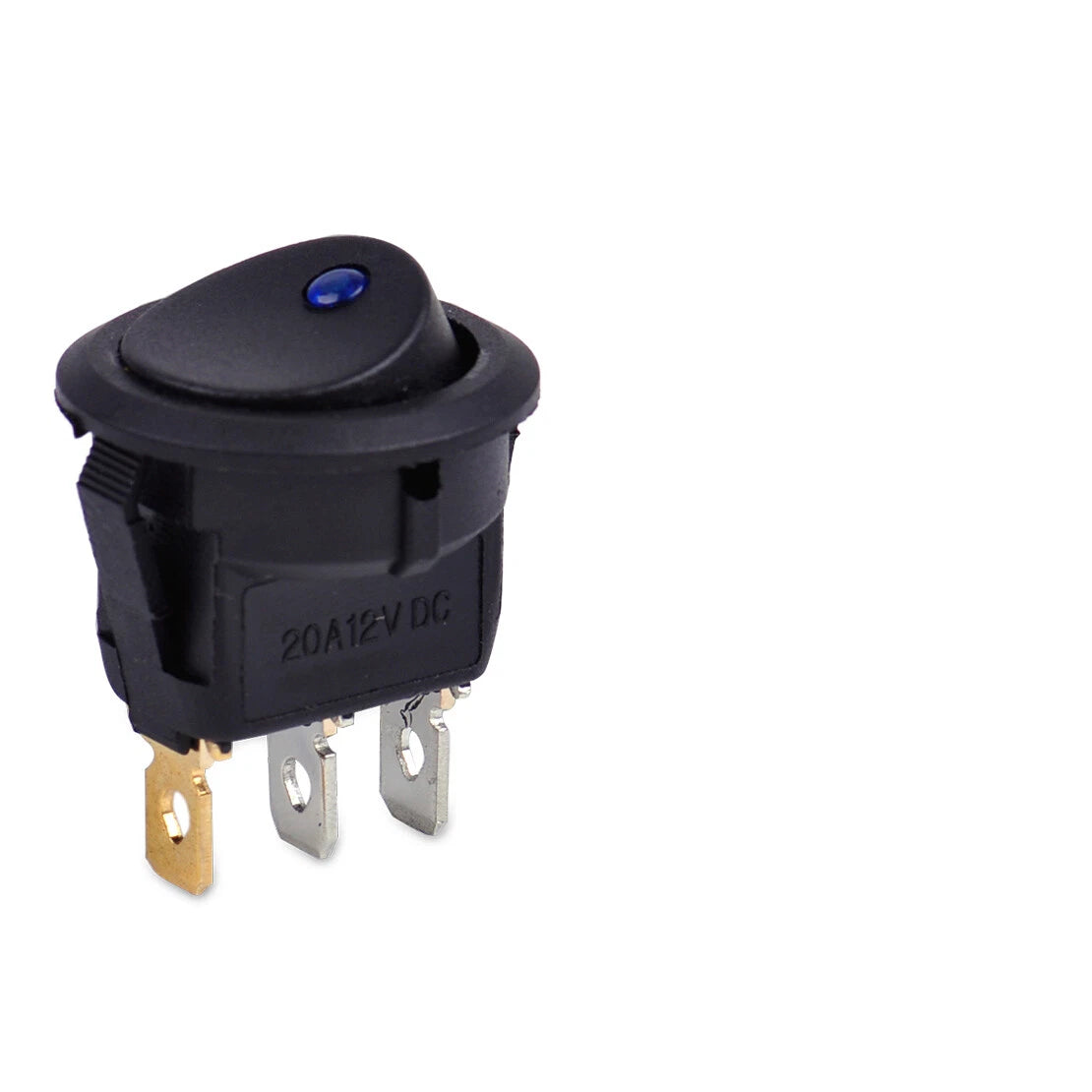 8pcs 12V Round Dot LED Rocker Toggle Switch for Boat - (N/A)