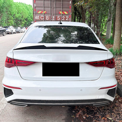 Rear Boot Spoiler Lip for Audi A3 S3 RS3 8Y (2021-2025) Gloss Black