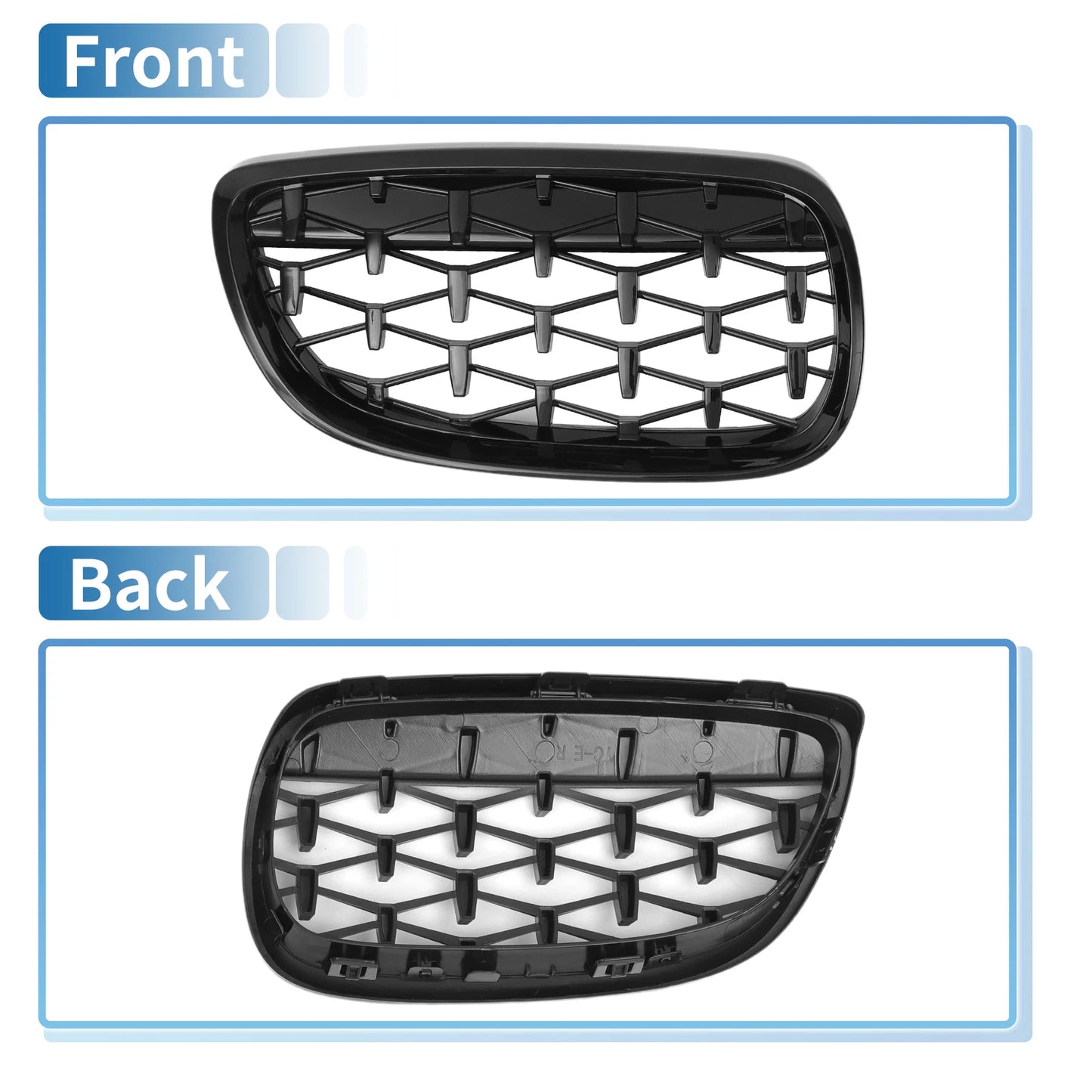 Front Hood Bumper Grille for BMW 328xi M3 335xi 328i 335i (2007-2013)