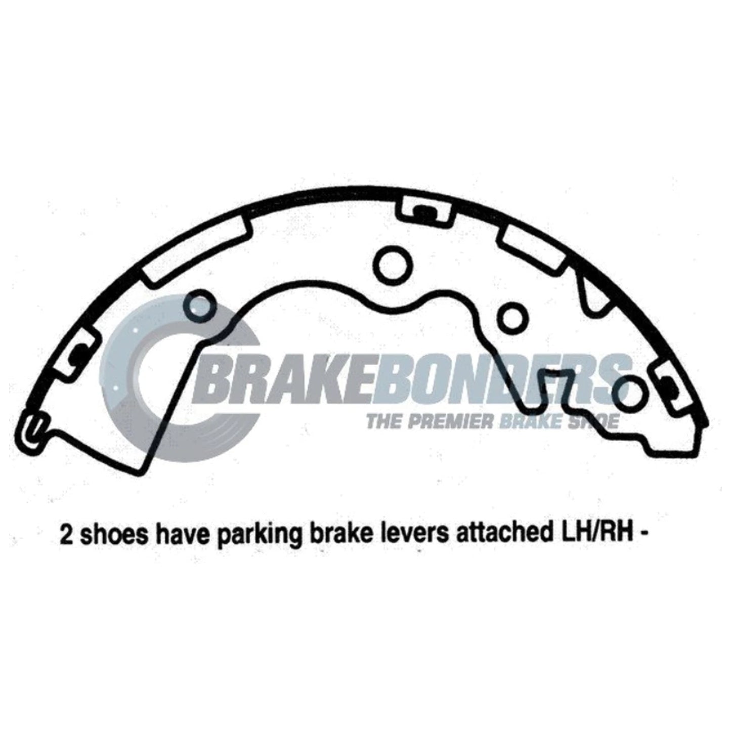 Rear Brake Shoes Lining for Kia Rio (2006-2010)