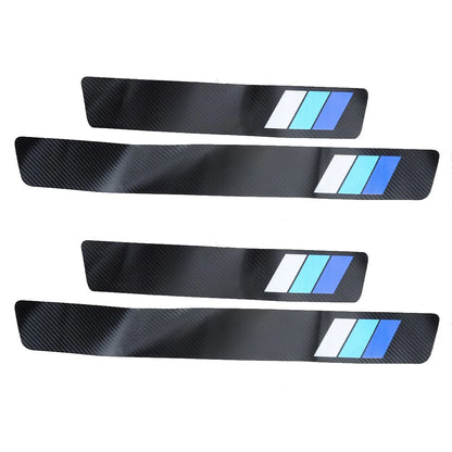 4 x Carbon Fiber Door Sills Anti Scratch Stickers for Toyota Camry (2018-2023)