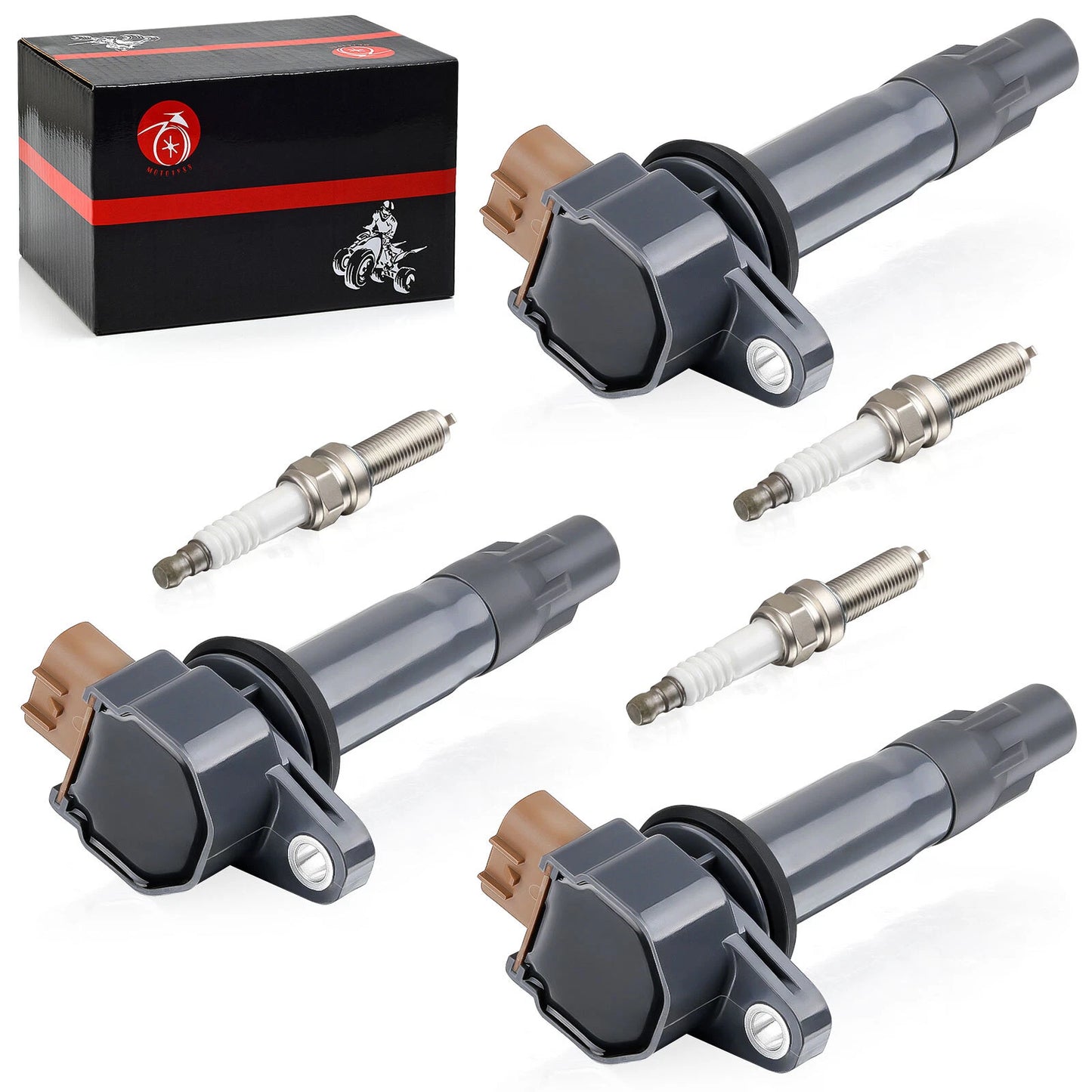 3 x Ignition Coil & Spark Plug for Can-Am Maverick X3 Max Turbo (2018–2022)