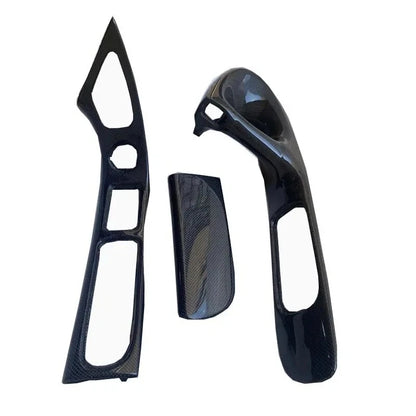 RHD Carbon Fiber Interior Door Handle Panel Replace for Mazda RX-7 FD3S