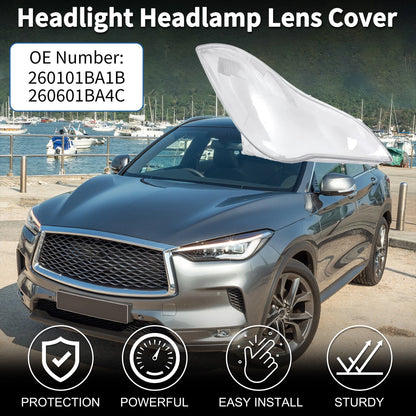 1 Pc Front Right Headlight Lens Cover for Infiniti QX50 (08-13)