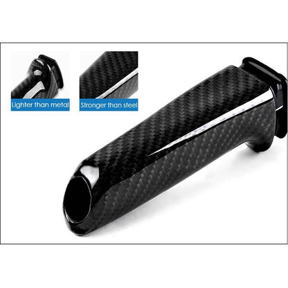 Car Carbon Fiber Hand Brake Handbrake Grip Fit for BMW E46 E90 E92 3 Series