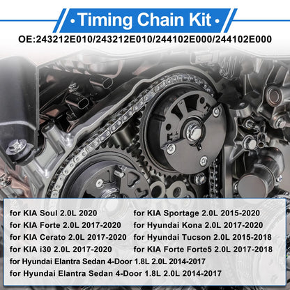 Timing Chain Kit for KIA Soul Forte Cerato I30 2.0L (2010-2013)