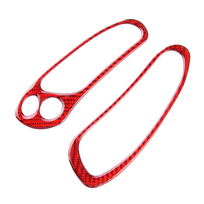 Red Carbon Fiber Side Dashboard Button Switch Cover Trim for Corvette C5 (1997-2004)