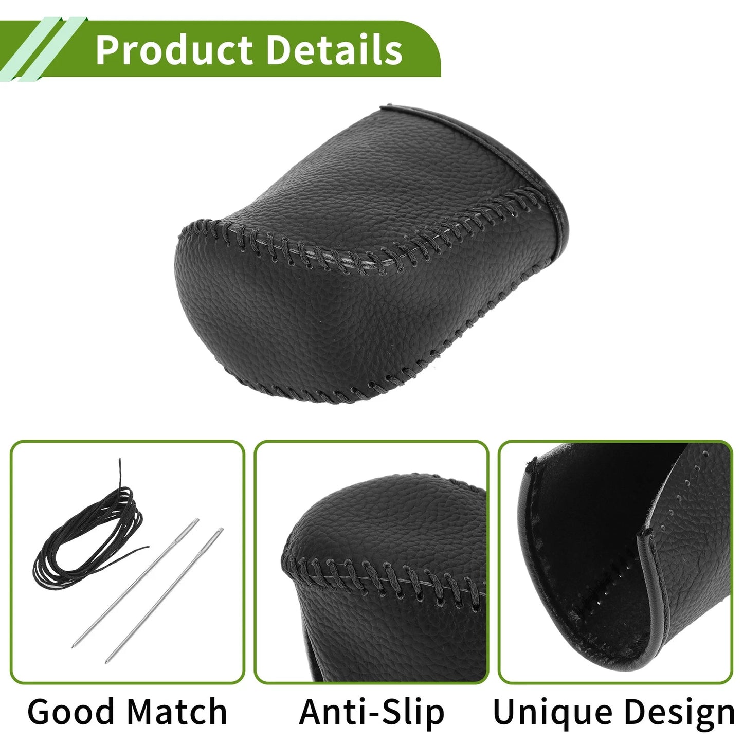Lexus NX300 Gear Shift Knob Cover 2014-2021 Pebbled Black Faux Leather