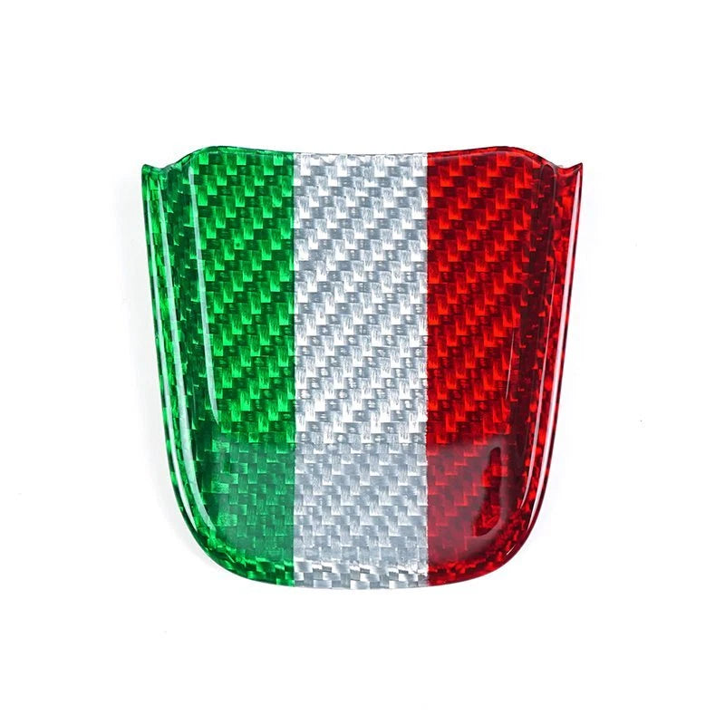 Dry Carbon Fiber Steering Wheel Lower Panel Cover Trim for Fiat 500 Abarth